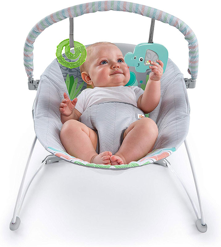 Bright Starts Bebi ležaljka sa vibracijom Giggle And See Safari 11480 - detalj