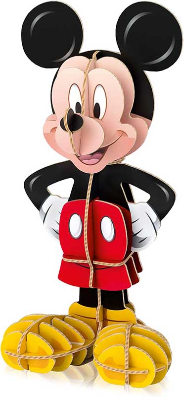 Slagalica 104 dela + 3D model Disney Mickey Mouse Clementoni 20157 - detalj