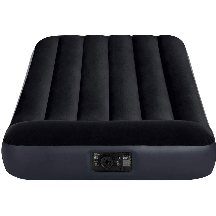 Intex 64146 Dura-Beam Standard Classic Krevet Na Naduvavanje 99x191x25 cm Sa Električnom Pumpom i Uzglavljem - detalj
