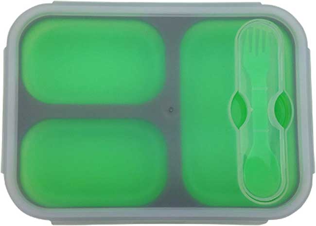 Silikonska posuda za hranu sa tri pregrade Camry CR 6698 - detalj