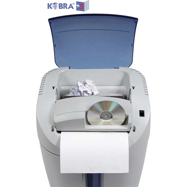 Uređaj za uništavanje papira, dokumenata i kompakt diskova Kobra +3 CC4 - detalj
