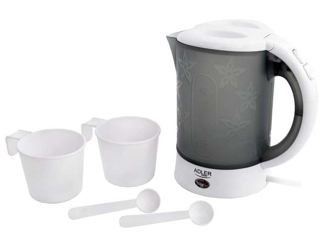 Adler Putni električni bokal Ketler Sa šoljicama i kašičicama AD1268 0.6L - detalj