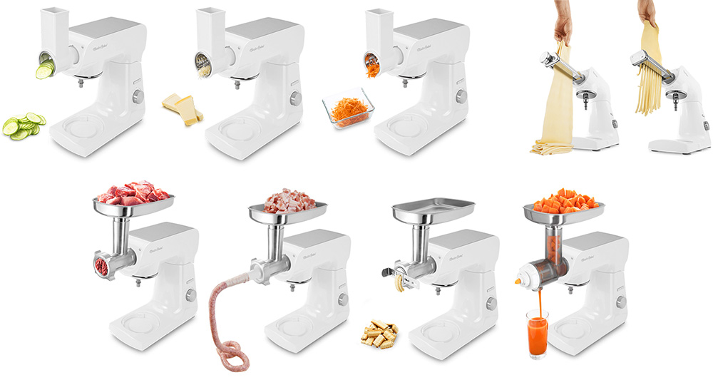 SENCOR Multipraktik Mikser hrane sa posudom i dodacima STM 40WH - detalj