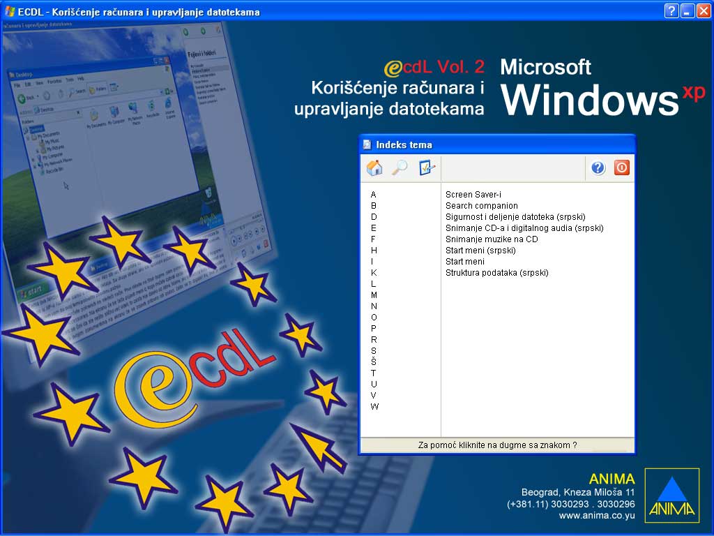 Multimedijalni kurs -  Windows XP - detalj