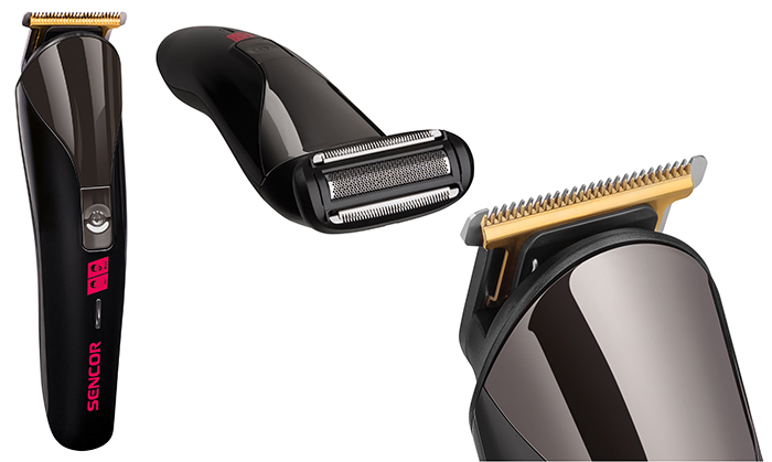 SENCOR Aparat za šišanje Trimer 12 nastavaka SHP 7411BK - detalj