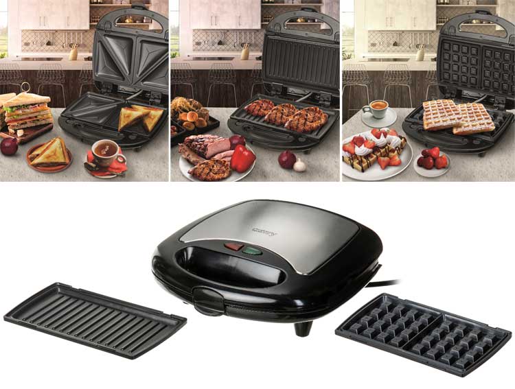 Aparat sa izmenjivim pločama za različite kolače i sendviče Camry CR3024 - detalj