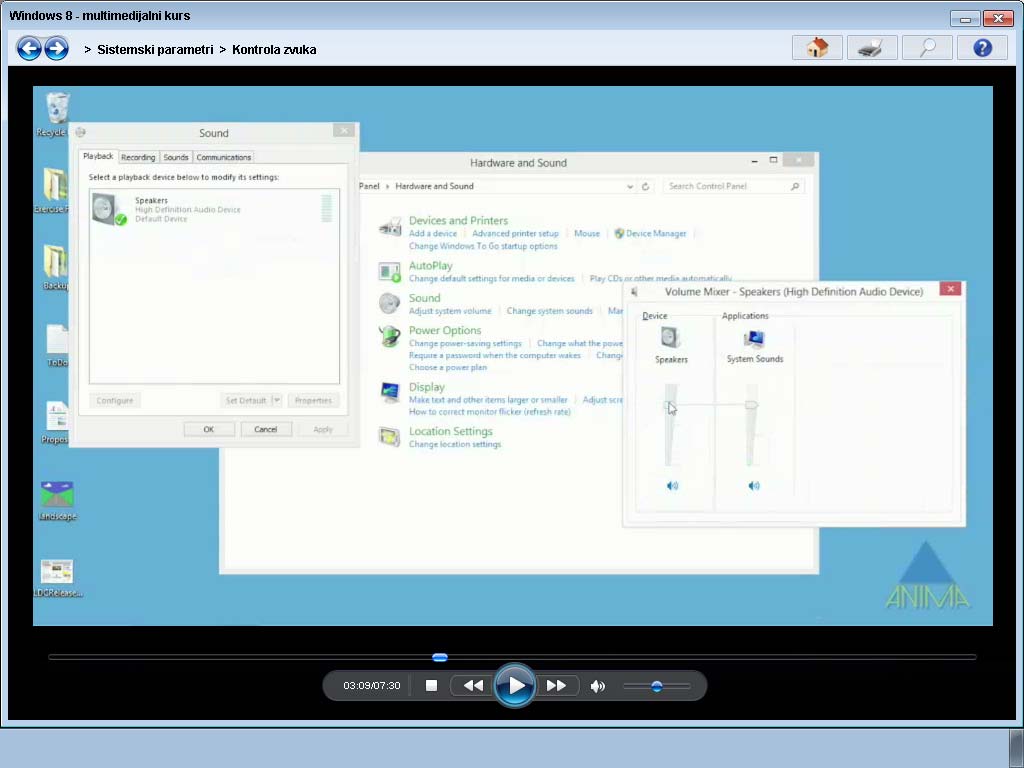 Multimedijalni kurs - Windows 8 - detalj