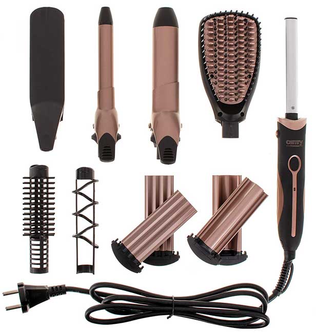 Camry Stajler za kosu sa izmenljivim dodacima 5U1 CR2024 - detalj