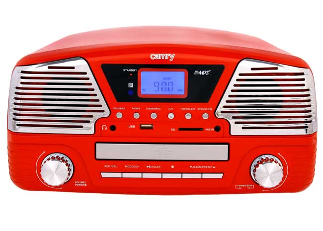 Gramofon sa SD/MMC USB i CD plejerom Camry CR 1134 R - detalj