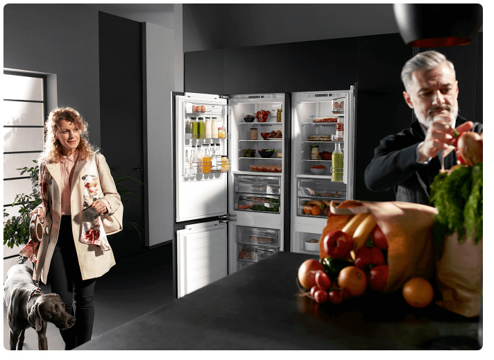 BEKO Ugradni frižider sa zamrzivačem dole BCHA275K2S - detalj