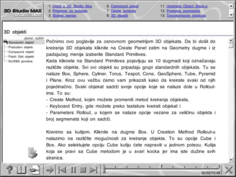 Multimedijalni kurs - 3D Studio MAX 1 - detalj