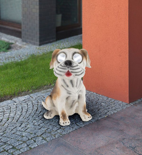 Globo solarna lampa pas - detalj