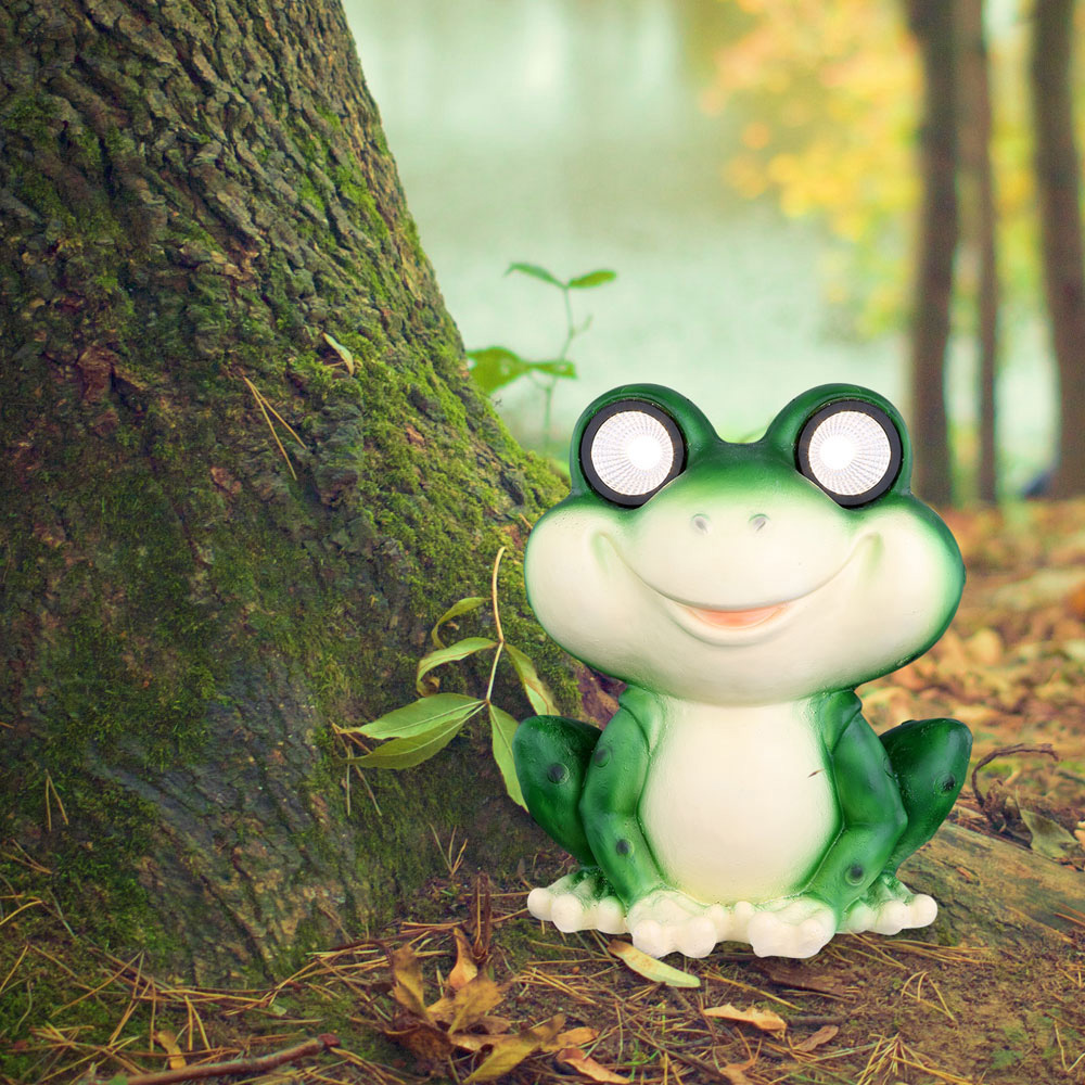 Globo solarna lampa žaba - detalj