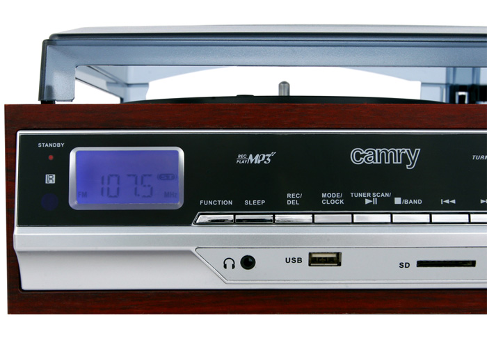 Gramofon sa radio prijemnikom SD/MMC USB Camry CR 1114 - detalj