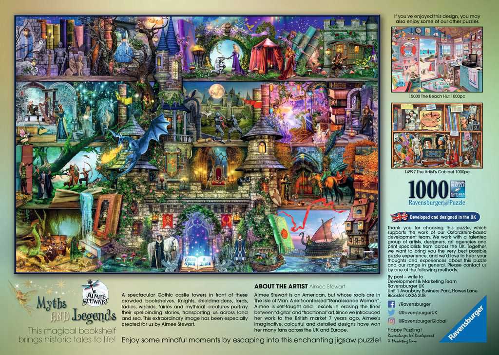 Puzzle Slagalica 1000 delova Mitovi i legende Ravensburger - detalj