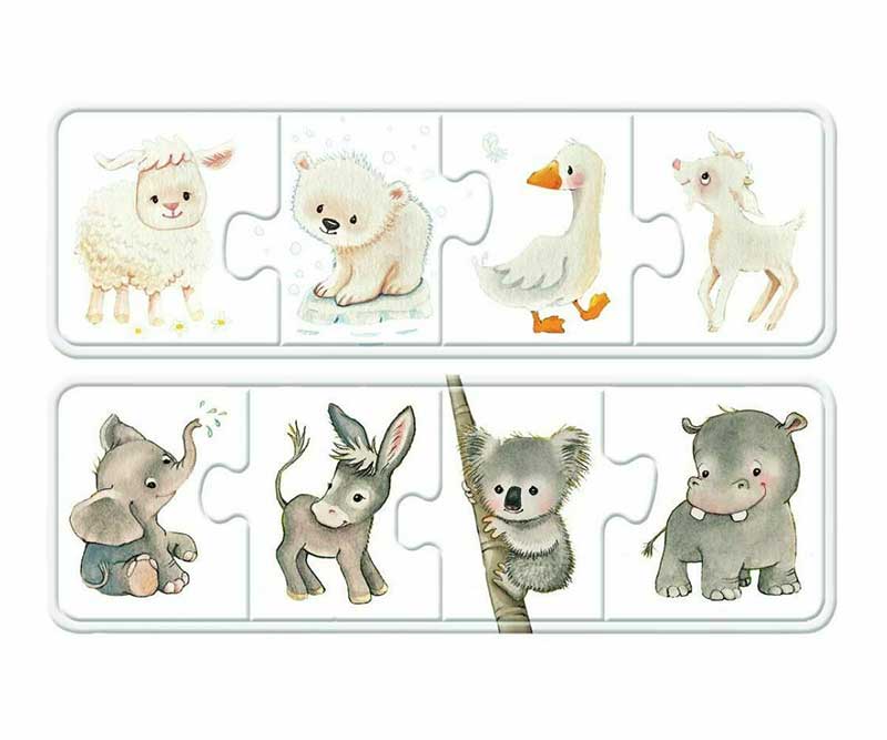 Puzzle za najmlađe Životinje i boje 6x4 delova My First Color Puzzles Ravensburger 03006 - detalj