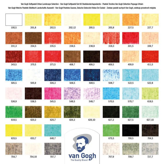 TALENS Van Gogh - Suvi pastel 60kom. SET ZA PEJZAŽA 689026 - detalj