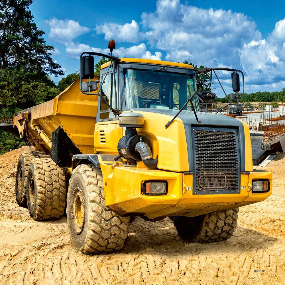 Puzzle 3x49 delova Bageri na delu Ravensburger 05032 - detalj