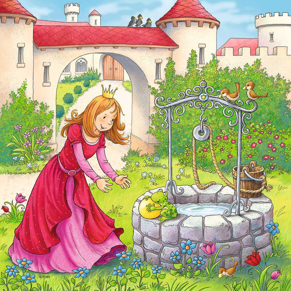 Puzzle 3x49 delova Tri bajke Ravensburger 08051 - detalj