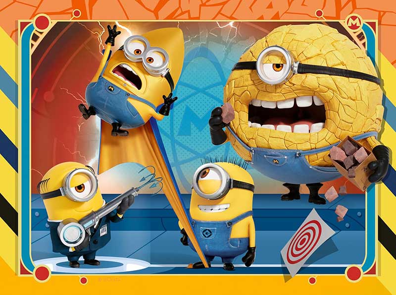 Puzzle slagalica za decu 4u1 Minions - Grozni ja Ravensburger 12001060 - detalj