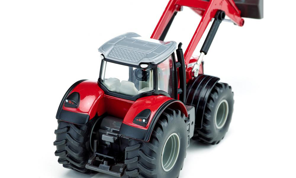 SIKU Traktor utovarivač Massey Ferguson sa prikolicom 1996 - detalj