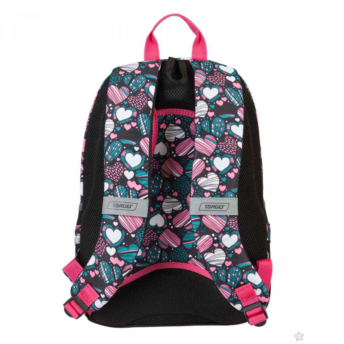 TARGET 3 ZIP Classic - Ranac za školu ENDLESS LOVE 18057 - detalj
