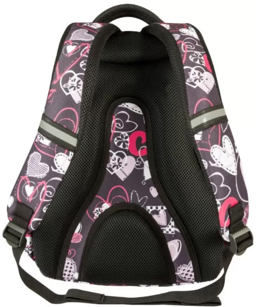 TARGET Bravo - Ranac za školu HEARTBEAT BLACK 26319 - detalj