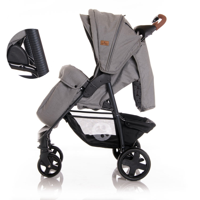 LORELLI Kolica za bebe DAISY Set - Dark Grey Lighthouse - detalj