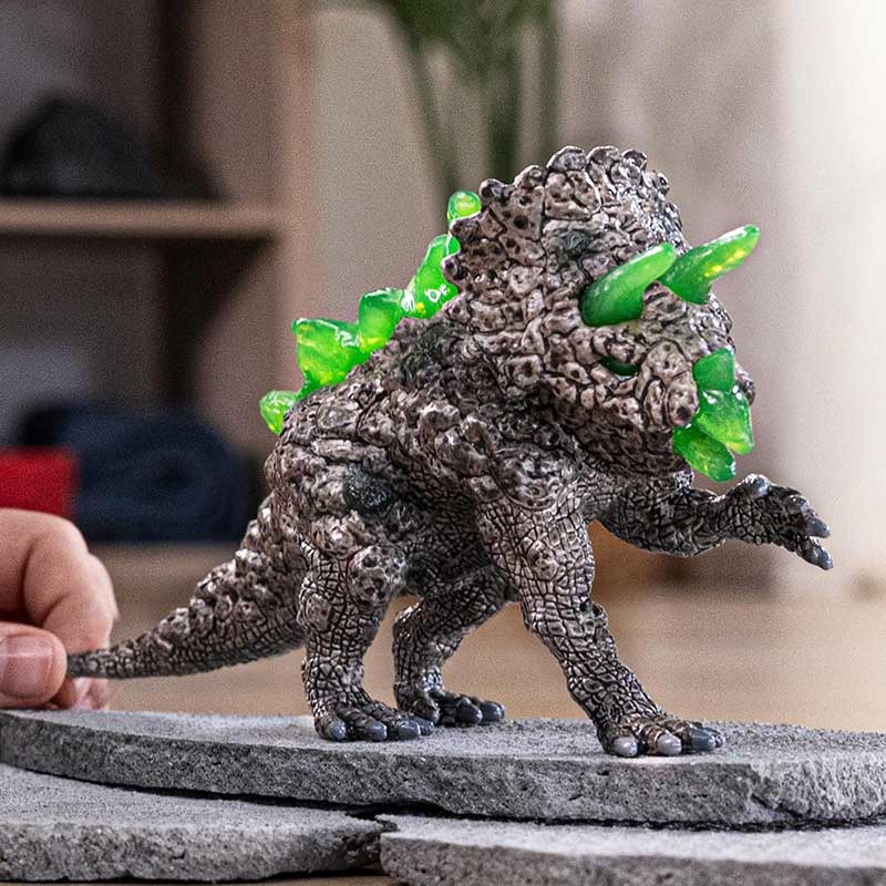 Schleich® Eldrador figurice Kameni triceratops 70828 - detalj