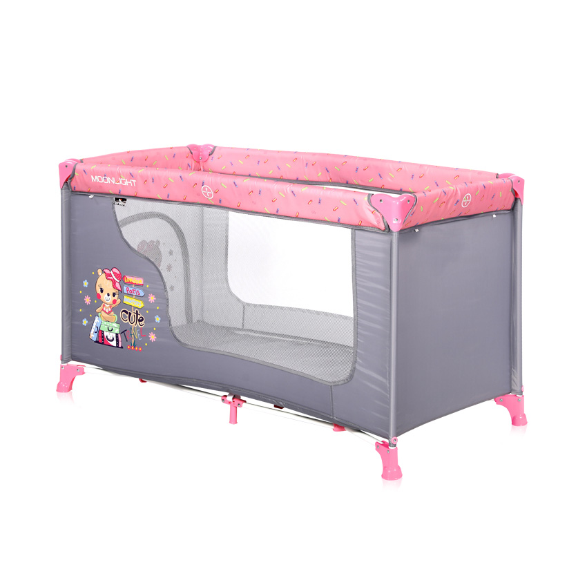 LORELLI Prenosivi krevetac Krevet torba MOONLIGHT 1 nivo Pink Travelling 10080392046 - detalj