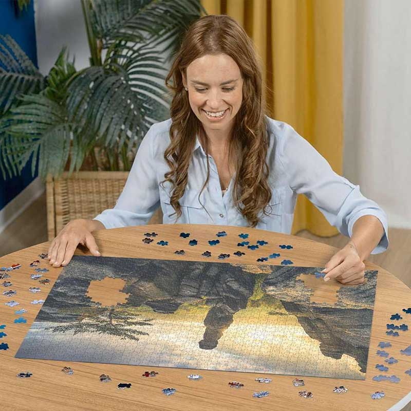 Puzzle slagalica 1000 delova Peščara reke Elbe, Nemačka Ravensburger 12000585 - detalj