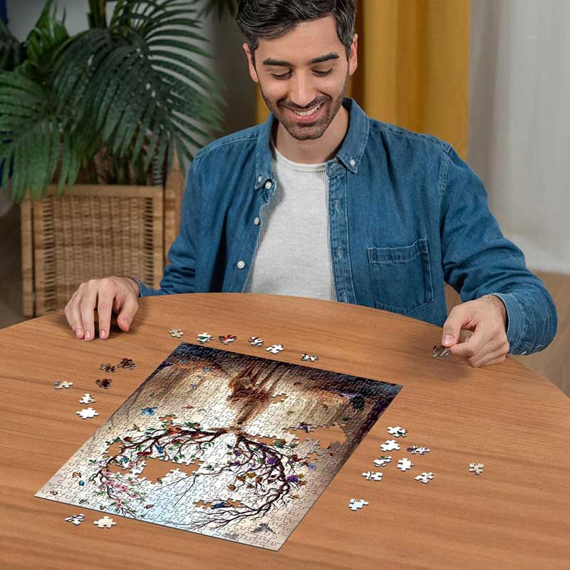 Puzzle slagalica 500 delova Čarobni jelen Ravensburger 12000391 - detalj