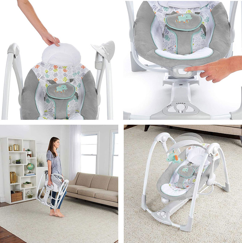 KIDS II Ingenuity Ljuljaška ConvertMe 2 Seat - Wimberly SKU12322 - detalj