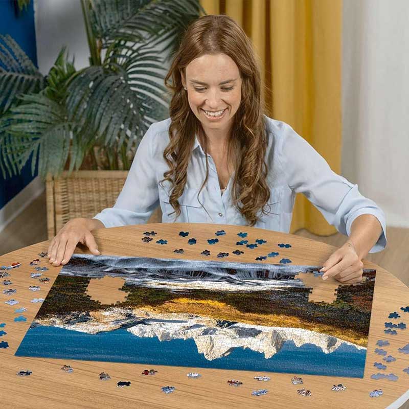Puzzle slagalica 1000 delova Planine Fic Roj Patagonija Ravensburger 12000253 - detalj