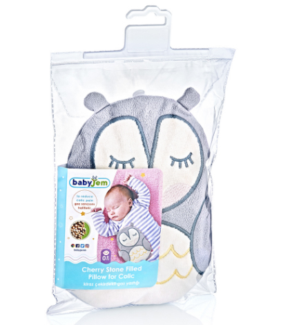 BABYJEM Termofor za bebe SOVICA siva 92-93800 - detalj