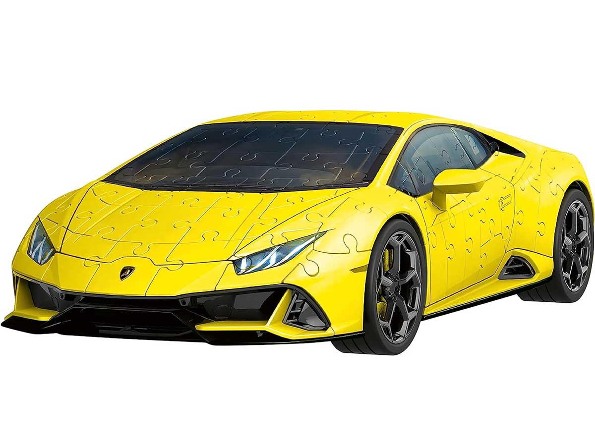 Automobil Lamborghini Huracan žuti 3D Puzzle 156 delova Ravensburger 11562 - detalj
