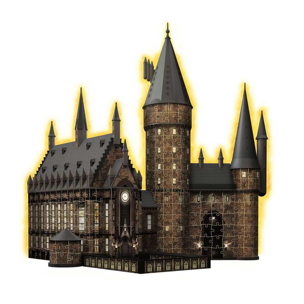 Zamak Hogvorts - Velika dvorana sa osvetljenjem Harry Potter™ 3D Puzzle Ravensburger 11550 - detalj