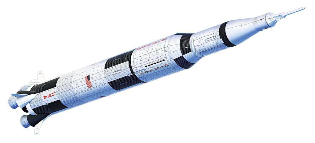 Svemirska raketa Apolo Saturn V 3D Puzzle Ravensburger 11544 - detalj