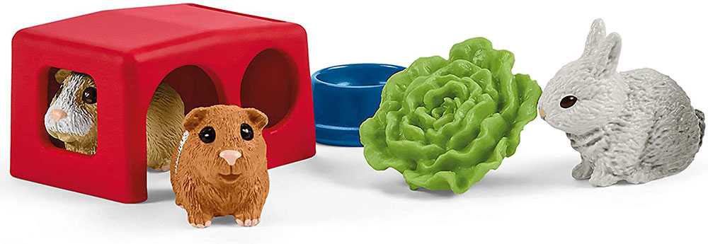 Schleich Figure Domaće životinje - Kućica za zeca i morsko prase 42500 - detalj