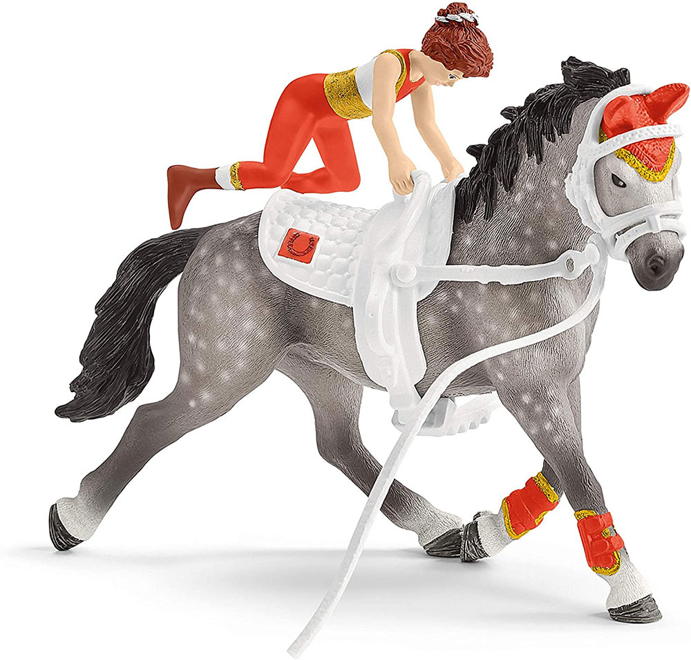 Schleich Figure Konji - Mia i akrobatsko jahanje 42443 - detalj