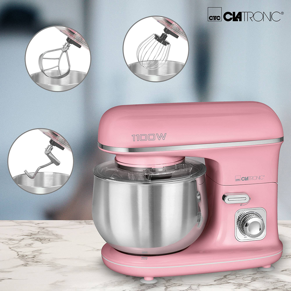 Multifunkcionalni mikser Clatronic KM 3711 roze 5 l, 1100 w - detalj
