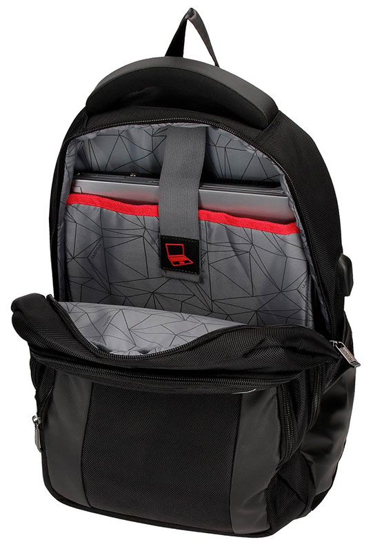 Movom Ranac za laptop 15.6 inča sa USB portom Clark Black 57523 - detalj