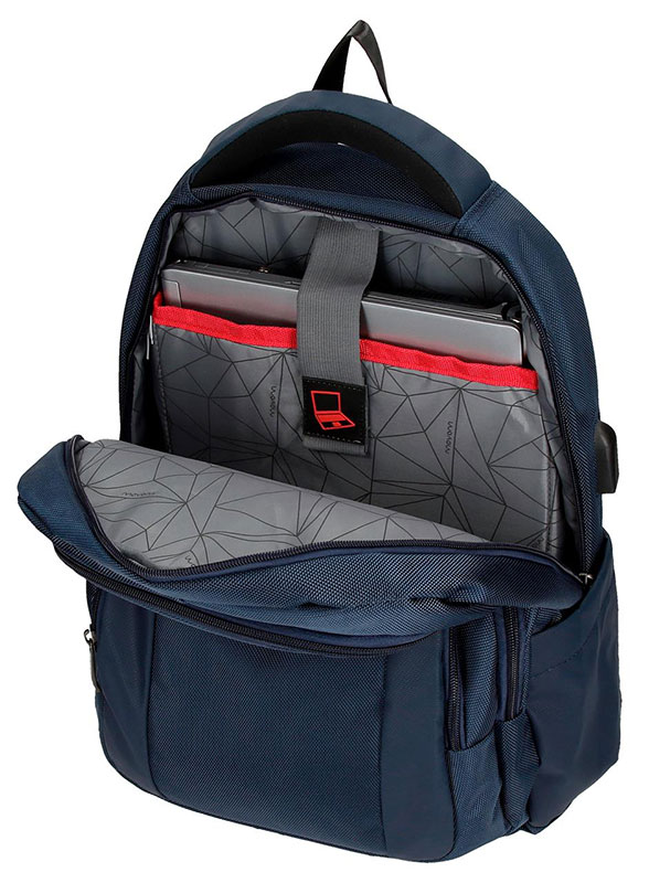 Movom Ranac za laptop 15.6 inča sa USB portom Clark Blue 57523 - detalj