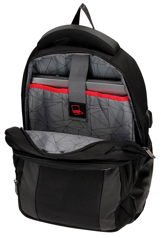 Movom Ranac za laptop 15.6 inča sa USB portom Clark Black 57524 - detalj