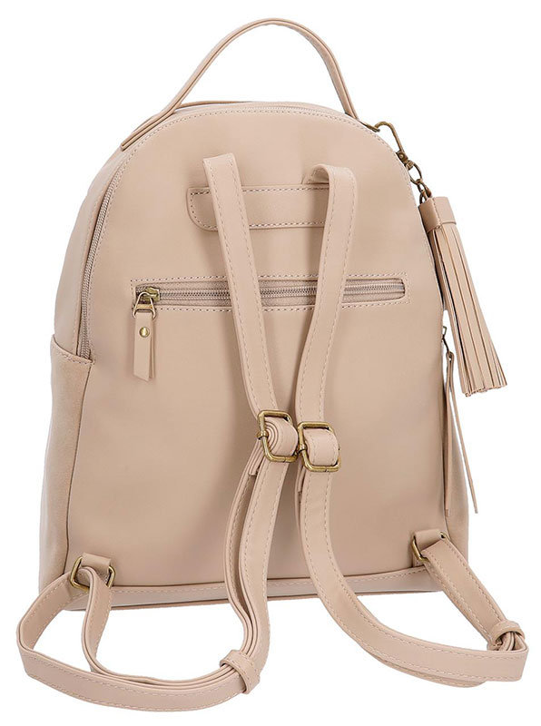 Pepe Jeans Modni ranac eko koža 33cm Bitmat Beige 75222 - detalj
