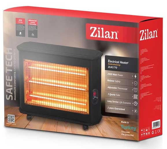Kvarcna grejalica Zilan ZLN1770 2kW - detalj