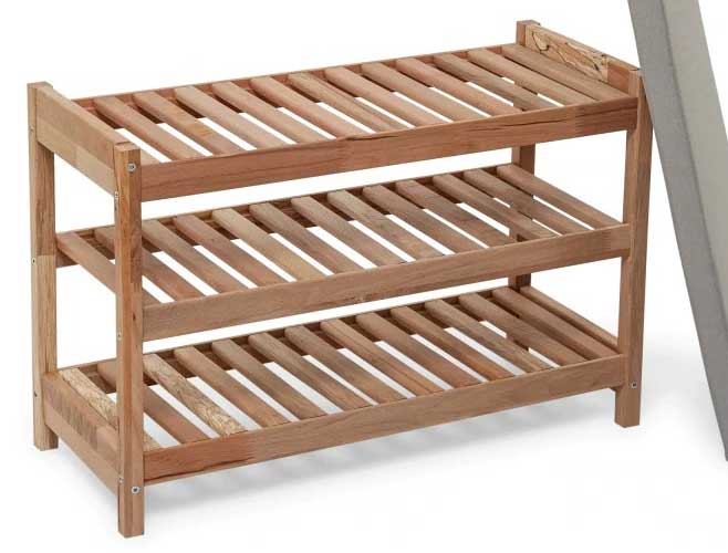 Cipelarnik sa klupom bienWood BIE7005 Sivi jastuk - detalj