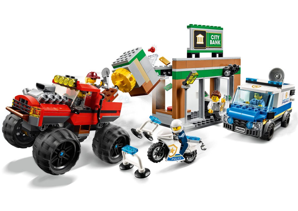 LEGO® City Kocke - Policija - Pljačka banke Monster Truck-om 60245 - detalj