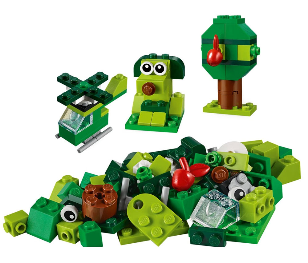 LEGO® Classic Kocke Kreativne zelene kockice 11007 - detalj