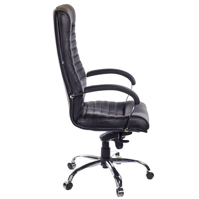 Kancelarijska stolica presvučena prirodnom kožom Nowy Styl Orion LE-A - detalj